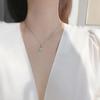 925 Sterling Silver Link Chain Moonstone Moon Charm Necklace Pendant Statement Jewelry For Women Wedding Choker dz299