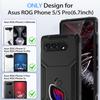 For ROG Phone 5 Case Black Hard Shell with Phone Stand Shockproof Protective Case for Asus ROG5 Gaming Phone