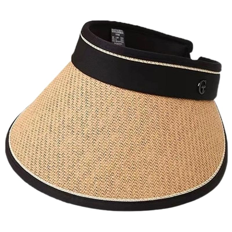 Women Visor Hat Summer Spring Long Brims Sunshade Hat Breathable OpenTop Hat for Beach Outdoor Cycling Hat Headwear