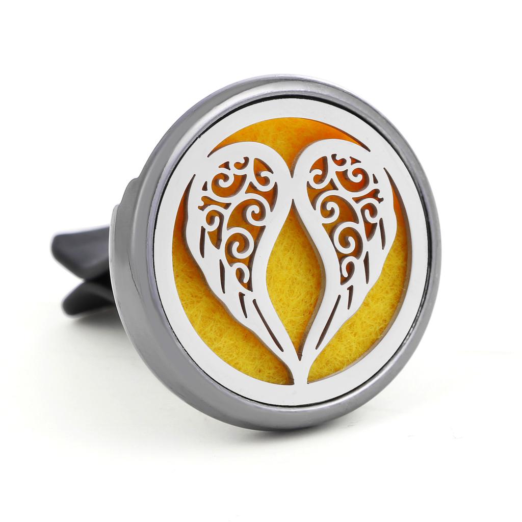 1pc Refillable Car Air Freshener Perfume Diffuser Clip, Auto Air Vent Car Interior Car Aromatherapy Diffuser With 10pcs Pads