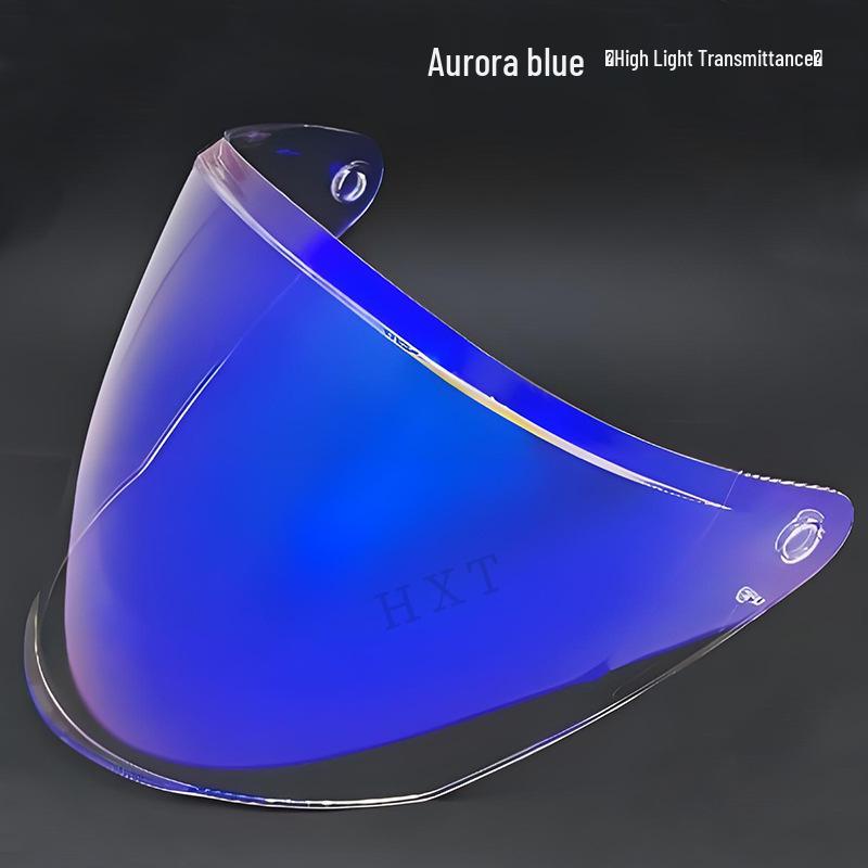 Mirror Visor for OF626 COMPASS Half Helmet with Sun Protection, Electroplated, Day and Night Use