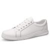 New High Quality White Fashion Men's Genuine Leather Sneakers Breathable Casual Flat Shoes Mens Luxury Shoes Designers Men Shoes