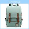 Stylish And Durable Canvas Leather Backpack With Large Storage Space