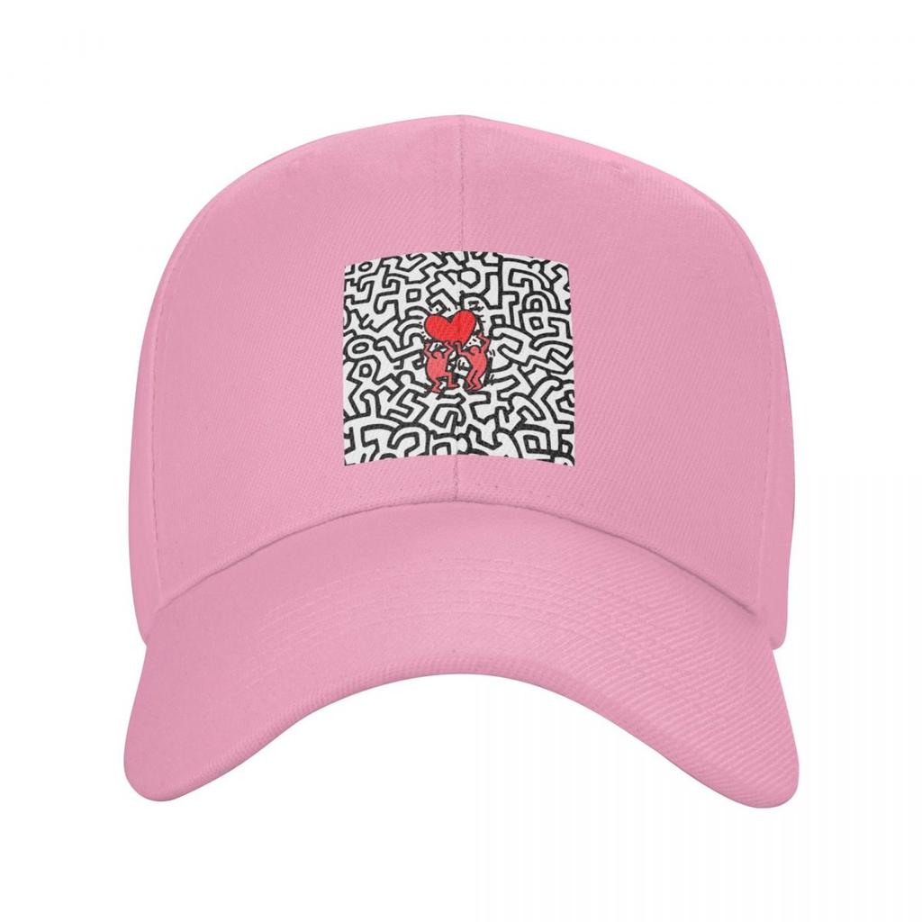 Cappellini da Baseball Geometrici Haring Graffiti Migliori Amici Moda Uomo Donna Cappelli Cappellino da Esterno Cappellino da Baseball Hip Hop Casquette