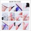 OVERTANG Maniküre Pediküre Set 12 Teile UV LED Nagellampe Mehrfarbig ABS Nagelpflege-Set