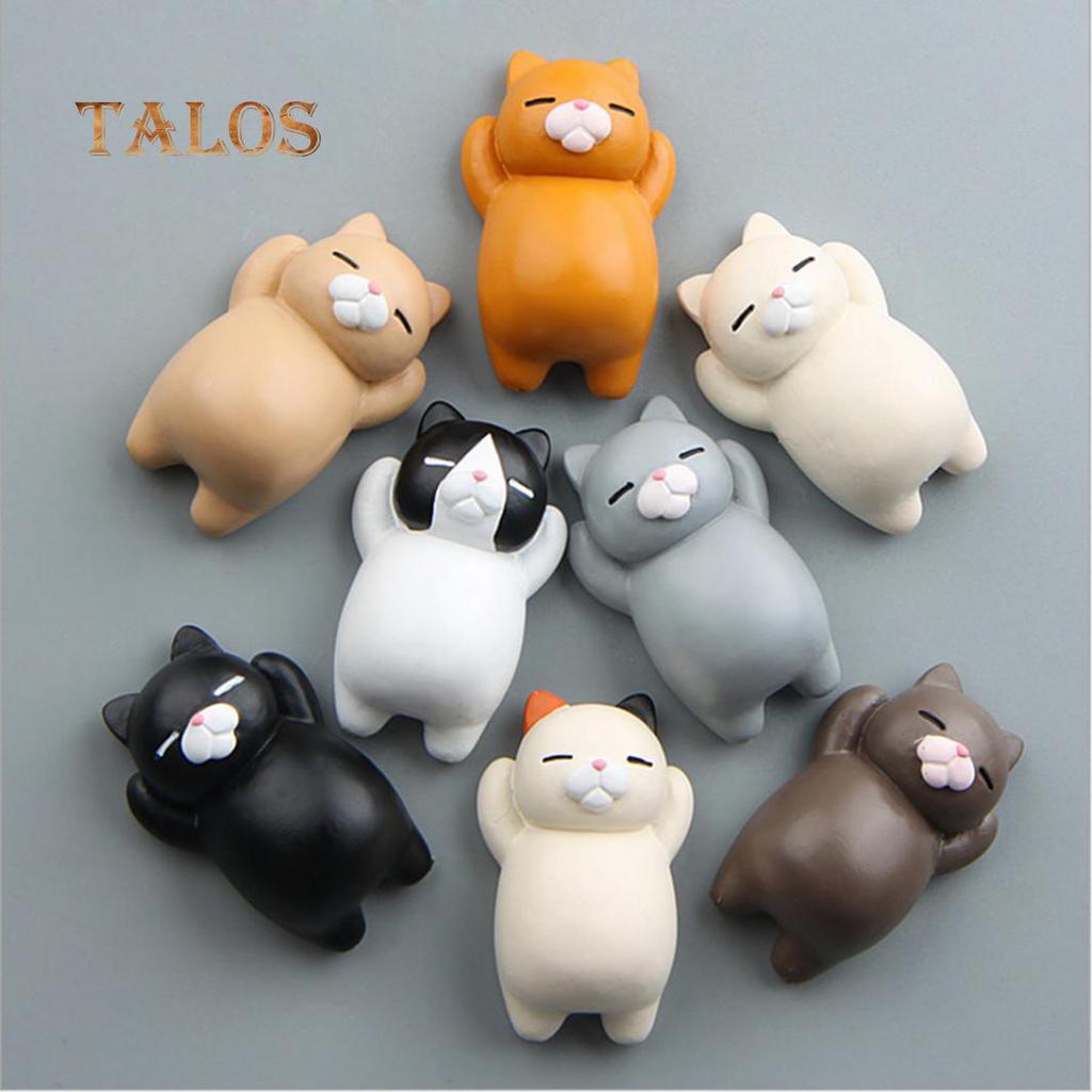 3D Cartoon Cat Funny Fridge Sticker Refrigerator Magnet Home Phone Decor Gift Toys For All Ages