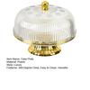 Vintage Style Glass Cake Stand with Dome Lid 360-Degree Clear Visibility Cake Plate Cakes Cupcakes Pastries Fruit Stand