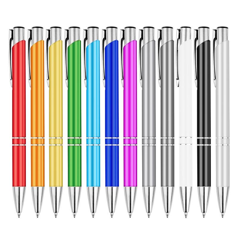 Customizable High-End Metal Ballpoint Pen with Logo and Retractable Neutral Core for Business & Signatures