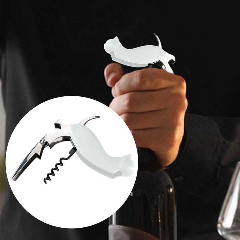 Wine Bottle Opener Cat Shape Bottle Opener Wine Corkscrew Stainless Steel Beer Bottle Opener Wine Corkscrew Bottle Opener For