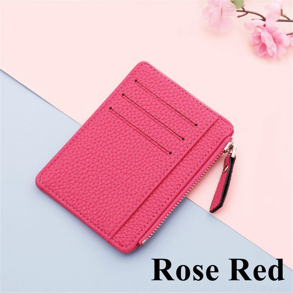 Women's Ultra-thin Card Holder Korean Coin Purse Zipper Card Holder Candy Color Bus Student Bank Card Holder Dollar Bag
