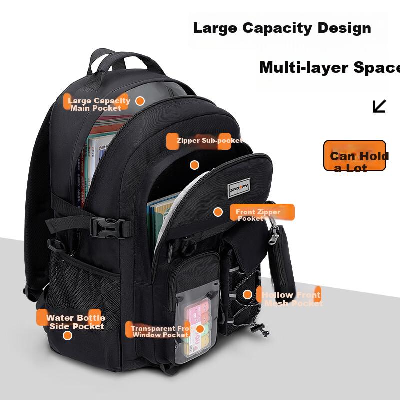 SNOOPY Backpack for Boys And Girls, New Large Capacity Schoolbag for Middle And High School Students,