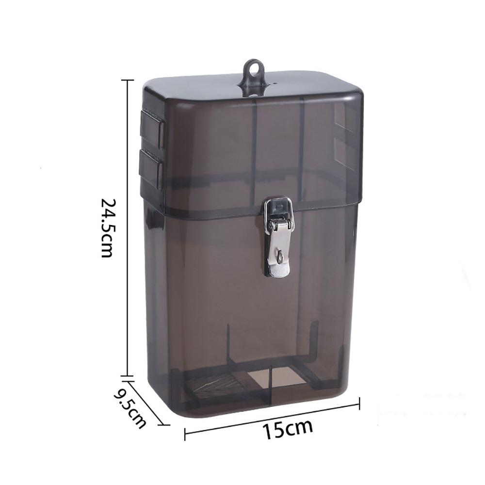 Plastic Electric Vehicle Charger Cover Transparent Storage Box Electric Vehicle Charging Buckle-Black