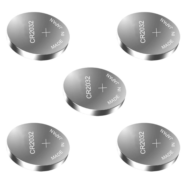 Pack Of 5 CR2032 Lithium Button Cell Batteries For Car Remotes Scale 3V Power Supply CR2025 CR1616 CR1220 CR1632 CR2016