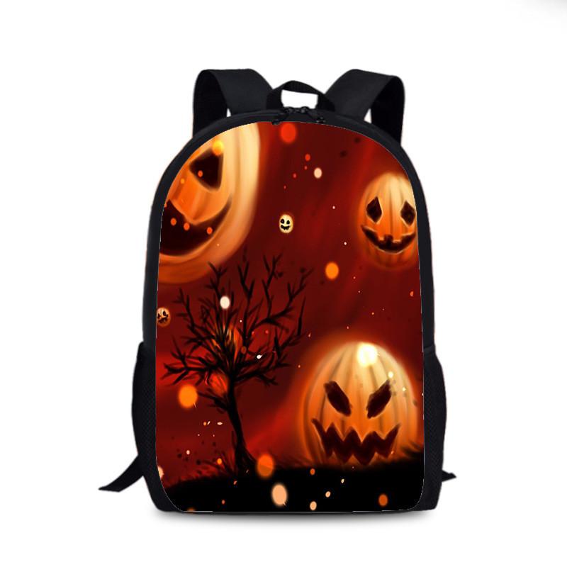 Halloween Fledermaus Kürbis Rucksack Aus Nylonmaterial Für Den Täglichen Gebrauch Und Street Style