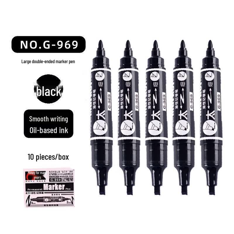 Jin Wannian G969 Dual-Tip Oil-Based Marker Pens