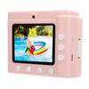 Kids Print Camera with 3 Rolls Printing Paper HD Dual Lens Photo Video Recorder for Outdoor Game