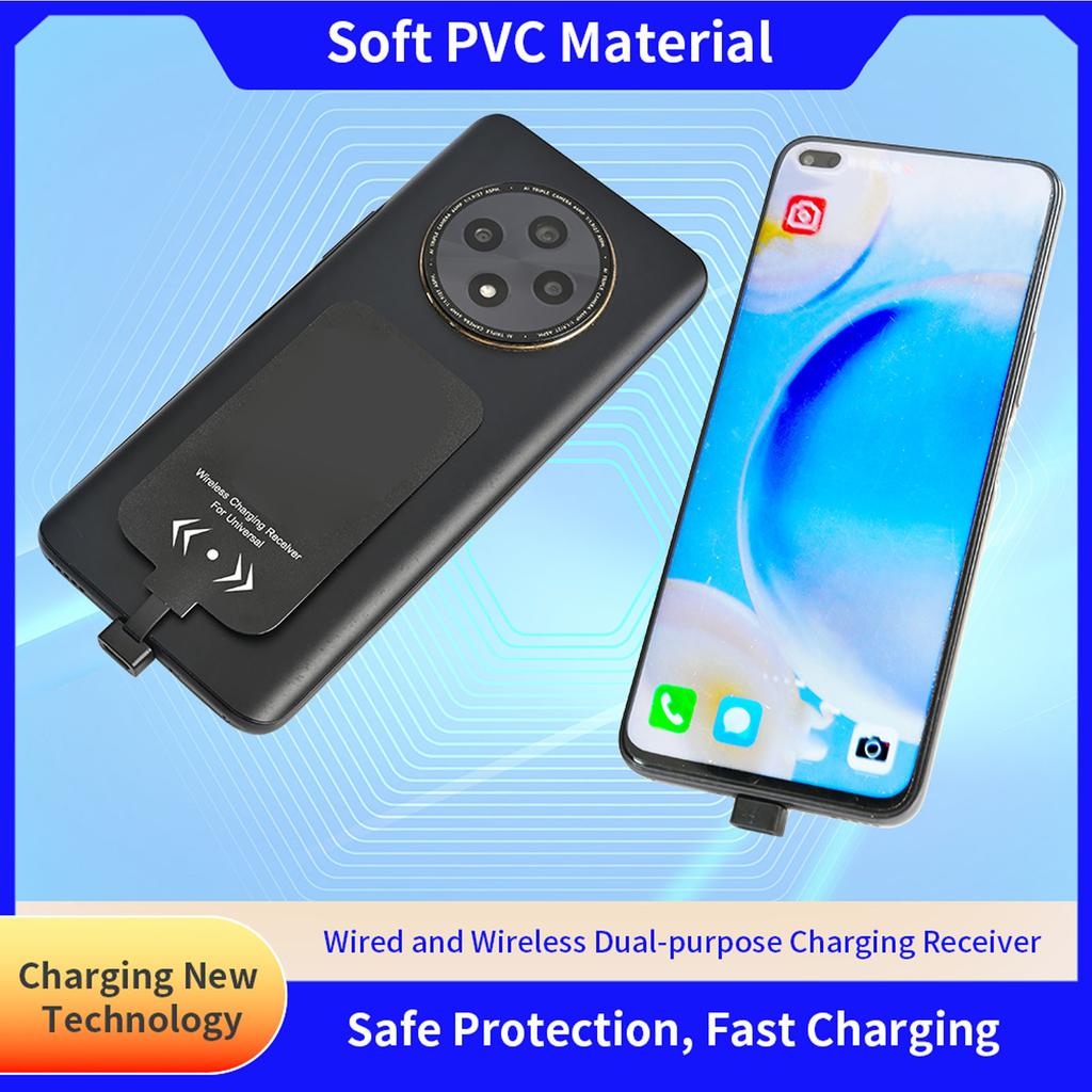 Kabelloser Ladeempfänger-Adapter Passend für Samsung Galaxy Telefon USB Typ-C Telefone Dünnes Kabelloses Ladegerät Empfängermodul