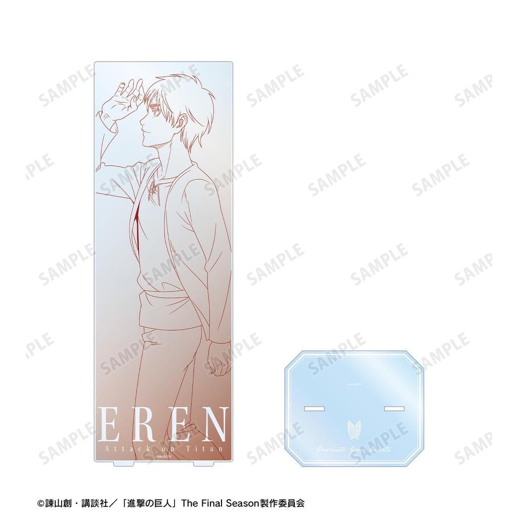 Attack On Titan Original Illustration of Eren Ayumi Line Art Ver. Extra Large Acrylic Stand