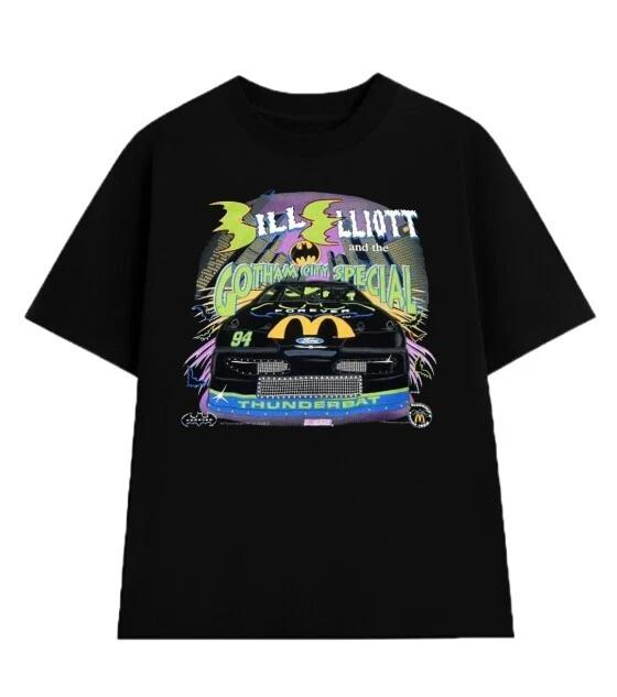 Vintage bill elliott 1995 batman forever nascar racing t-shirt full size unisex 2XL