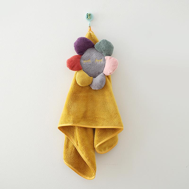 Cartoon Frog Coral Velvet Towel Household Thickened Water-absorbent Quick-drying Hair Drying Towel