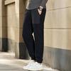 FAPAI Herren Fleece Winddichte Jogginghose mit geradem Bein