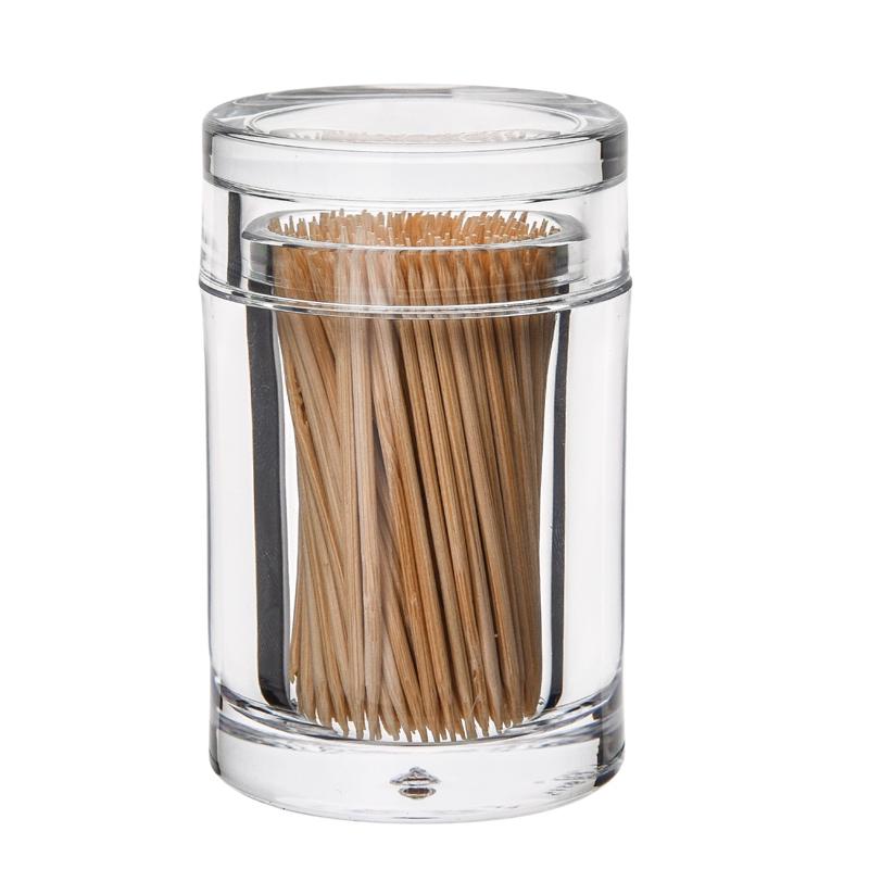 Acrylic Transparent Toothpick Holder Creative Egg-shaped Toothpick Box Home Living Room Decoration Restaurant Hotel Ornaments