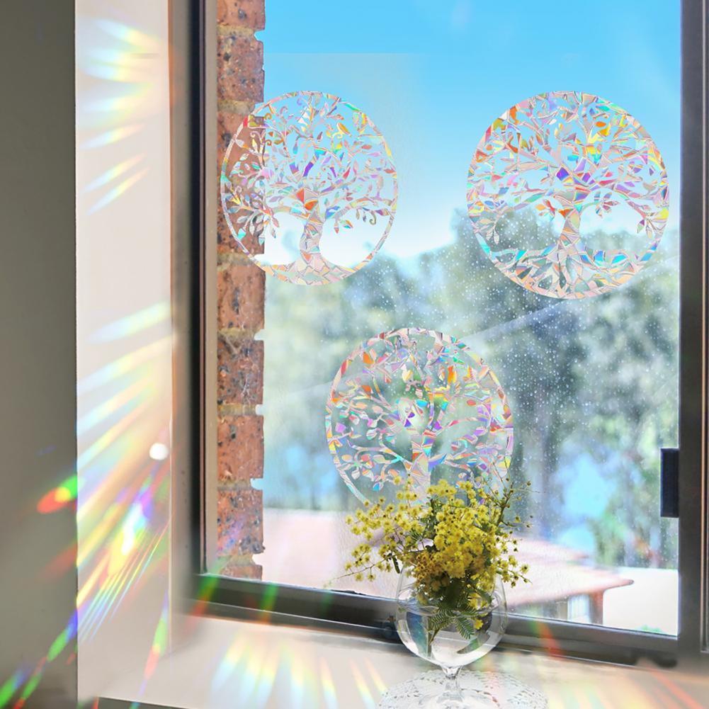 Waterproof Window Stickers Static Suction Window Decals Colorful Rainbow Window Stickers for Home Decoration Pvc for Bedroom