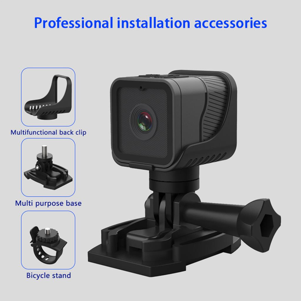 1080P Camera Cycling Camera Sports with 150 degrees Wide Angle Lens WiFi Built in 900mAh Battery for Outdoor Activities