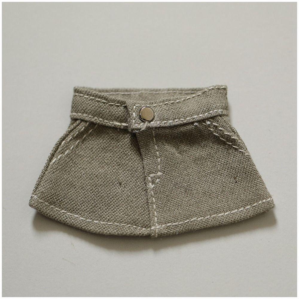 Mini Princess Skirt Accessories Fashion Dresses Skirt Plush Dolls Clothes  For 10cm Cotton Doll