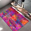 Colorful Abstract Floral Pattern Carpet, Vibrant Room Decor Rug Suitable for use as an anti-slip for living room bedroom sofas