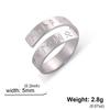Viking Norse Runes Adjustable Ring for Men Women Stainless Steel Vintage Couple Jewelry Gift Amulet