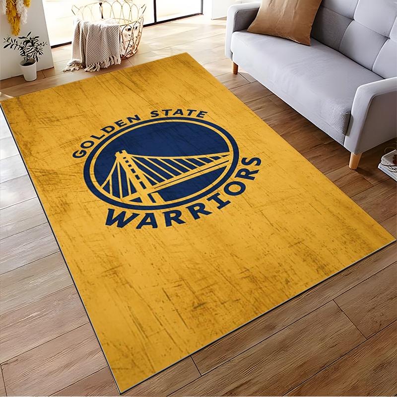 Golden State Warriors Logo Rug Design Non-slip rug suitable for living room and bedroom sofas