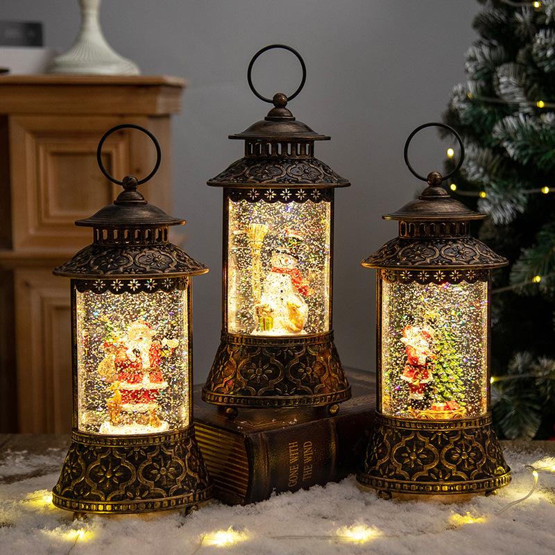 Christmas decoration crystal ball music box snowflakes wind lantern creative Christmas gift