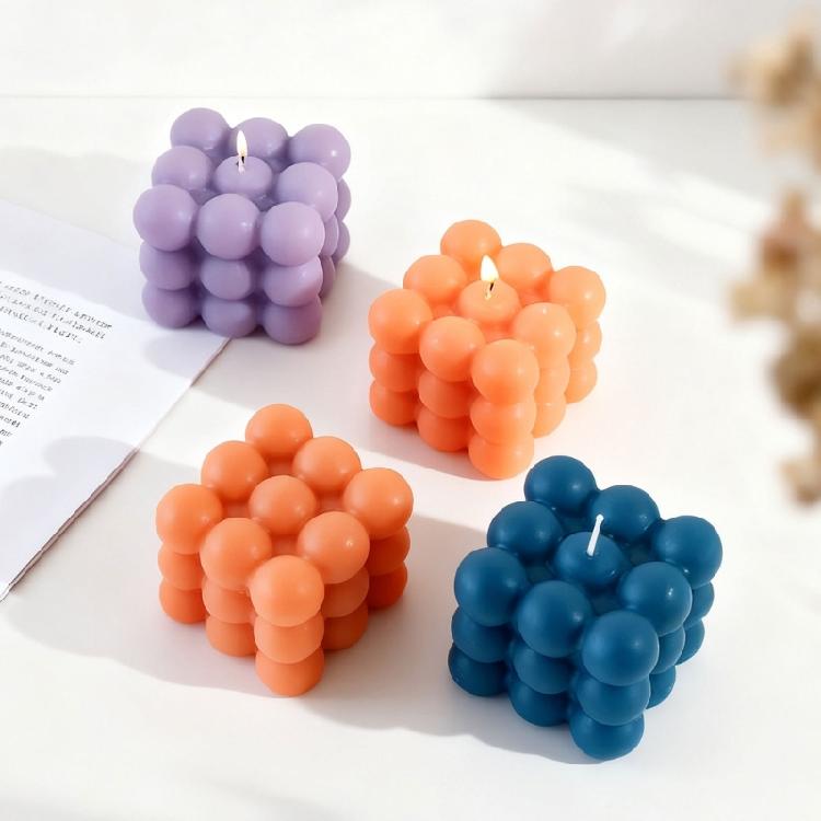 Silicone Mould with 6 Geometric Shape for Enthusiasts Making Candle Soap and Creative Projects