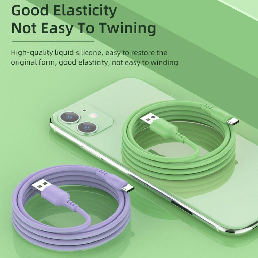 

Charging USB C Data Line USB-C Charger Wire Fast Charging Cable Data Cord Liquid Silicone Cable