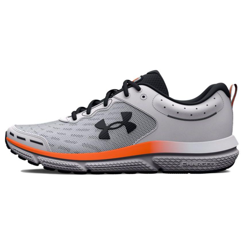 Under Armour Charged Assert 11 Men s Running Shoes White/Black/Orange 3026175-101 40.5