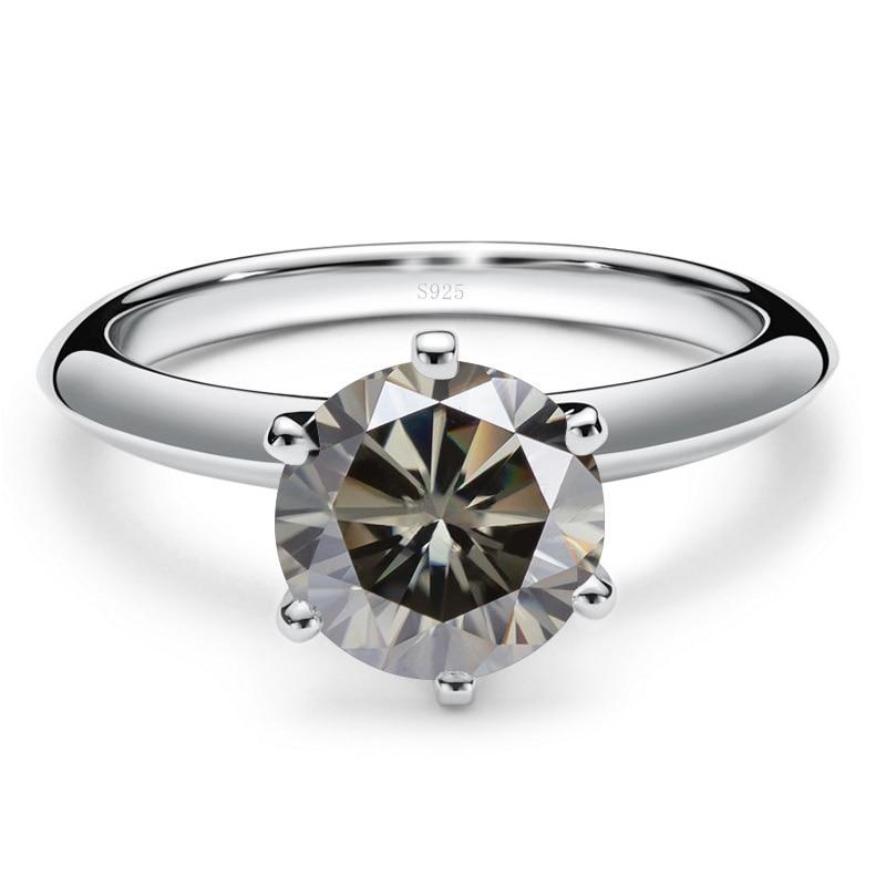 Bague Ringen 5ct 11mm Big Real Moissanite Ring For Women S925 Sterling Silver Fine Jewelry Wedding Engagement Anniversary Gift