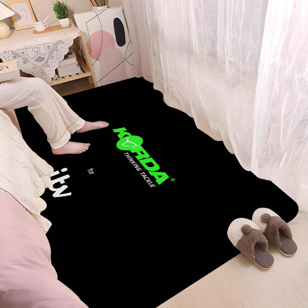 K-Korda F-Fishing Logo Floor Mat Non-Slip Laundry Room Mat Laundry Decor Balcony Child Living Room Household Carpets