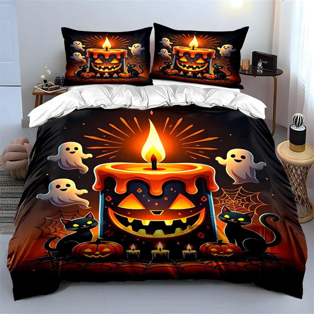 Glowing haunted charm Bedding sets Duvet cover sets Duvet covers Pillowcases(1*Duvet Cover 2*Pillowcases without duvet insert)
