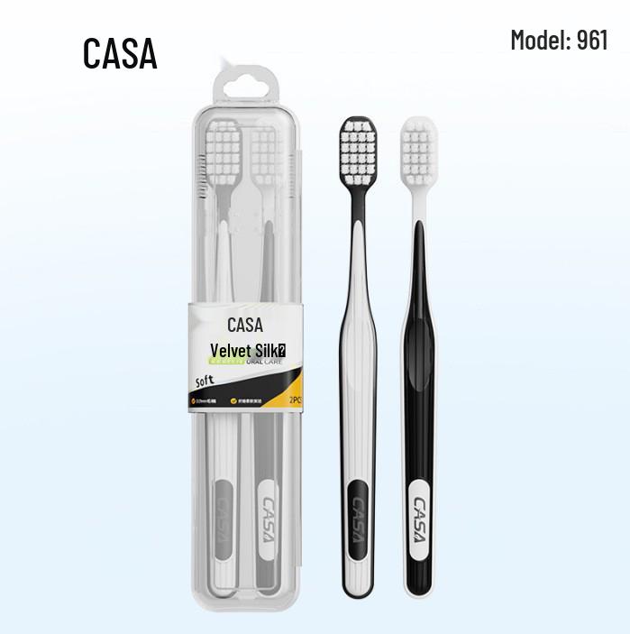 Silver Ion Antibacterial Soft Bristle Toothbrush, Advanced Gum Protection, Wide Head for Adults.