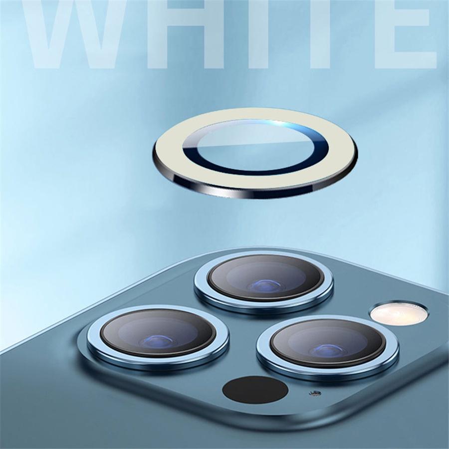

1 комплект для iPhone 16 15 14 13 Pro Max 12 Mini 11 Pro Max светящееся металлическое кольцо для объектива камеры защитное стекло 16 Plus(2pcs) белый