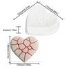 Crack Heart Silicone Molds Nonstick Mousses Cake Molds Cake Decorating Tool for Truffles Cheesecakes Easily to Clean