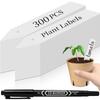 Waterproof Plastic Plant Tags Reusable Plant Labels with Marker Pen Plant Name Tags