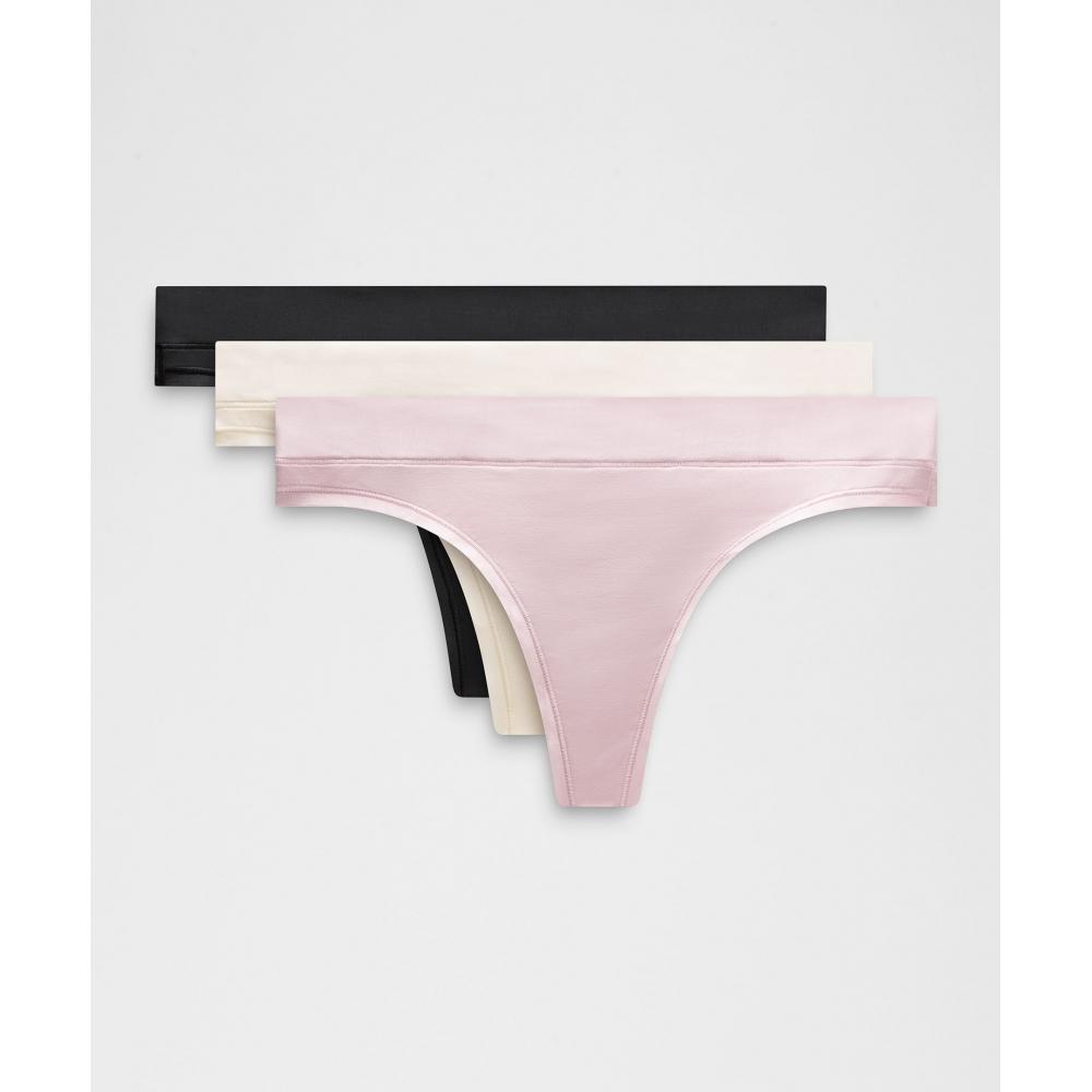 

Lululemon Underease стринги средней посадки 3 шт. в упаковке Pink Haze Light Ivory Black XXL