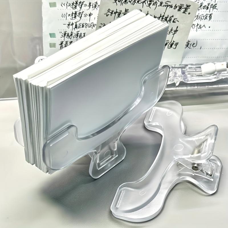 3 Stück Transparente Buchklammern zum Lesen und für Noten, Große Notenmappen zum Verhindern des Umblätterns
