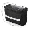 Bicycle Front Handlebar Bag Multifunction Large-capacity Waterproof Outdoor Cycling Phone Mount Bags Reflective Strip Zipper Bag