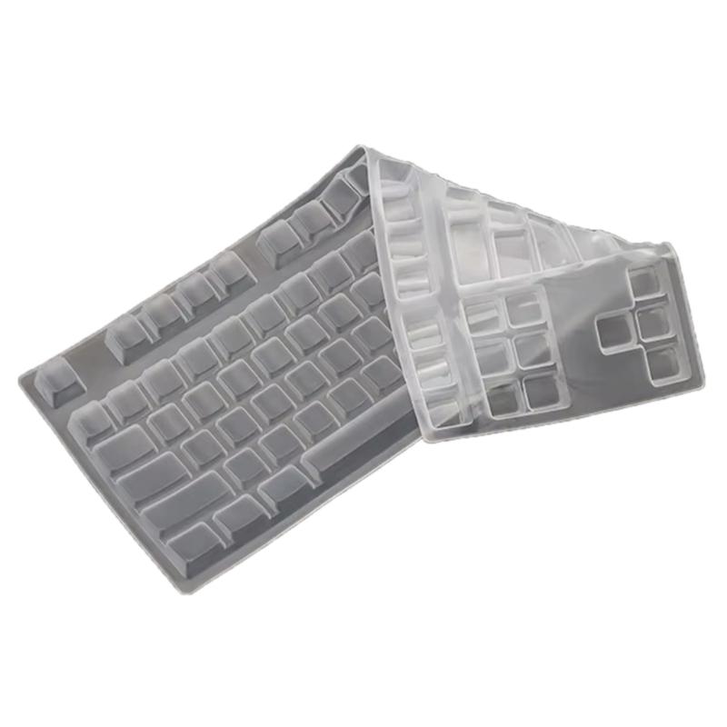 

Silicone Keyboards Cover Skin Protectors for V500Pro 87 Key Wireless Mechanical Gaming Keyboards Desktop PC 1