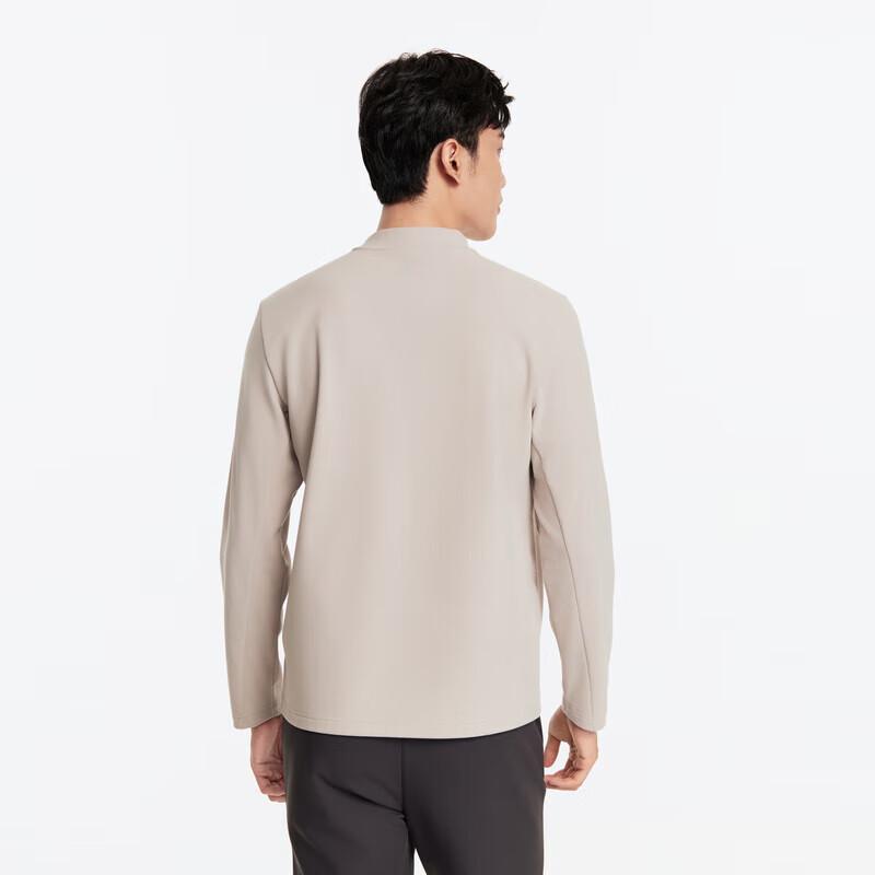 JOEONE Men's Warm Half-High Collar Long-Sleeve T-shirt