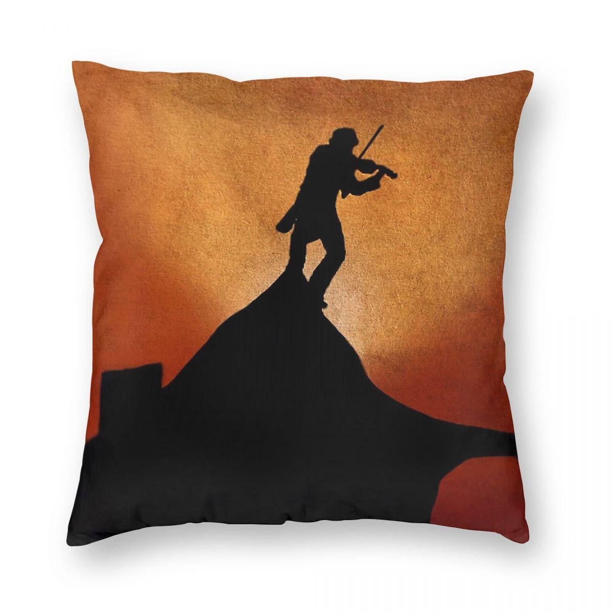 Fiddler On The Roof Musical Square Pillowcase Polyester Linen Velvet Printed Decor Throw Pillow Case Home Cushion Case Wholesale 30x30cm
