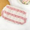 Candy Color Stripe Colorblock Storage Bag Student Fashion Large Capacity Bubble Cloud Stationery Bag Pencil Case Cosmetic Pouch